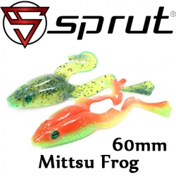 Набор из трёх упаковок силиконовых приманок SPRUT: Michi 115 мм.,  Aru 40 мм., Mittsu Frog 60 мм., (цвет может отличаться от того, что на фото)